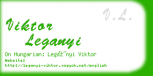 viktor leganyi business card